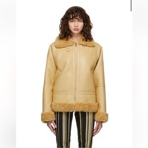 Stand Studio Tan Shearling Jacket
